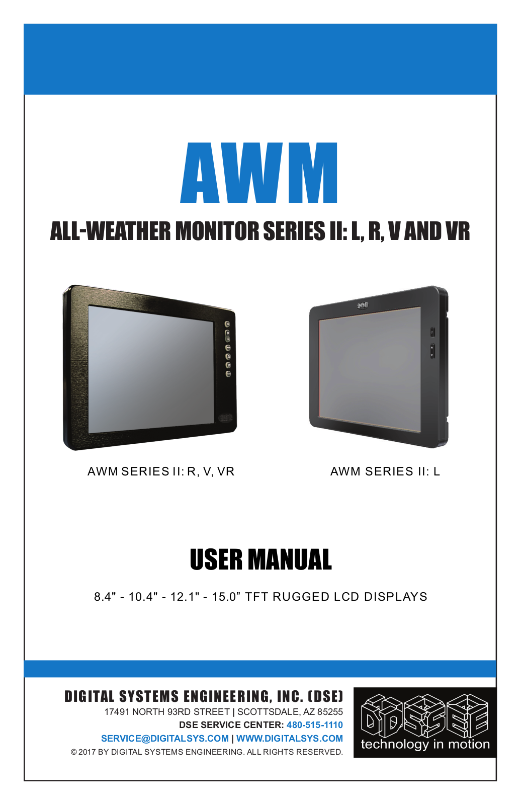 DIGITAL SYSTEMS ENGINEERING AWM Series User Manual