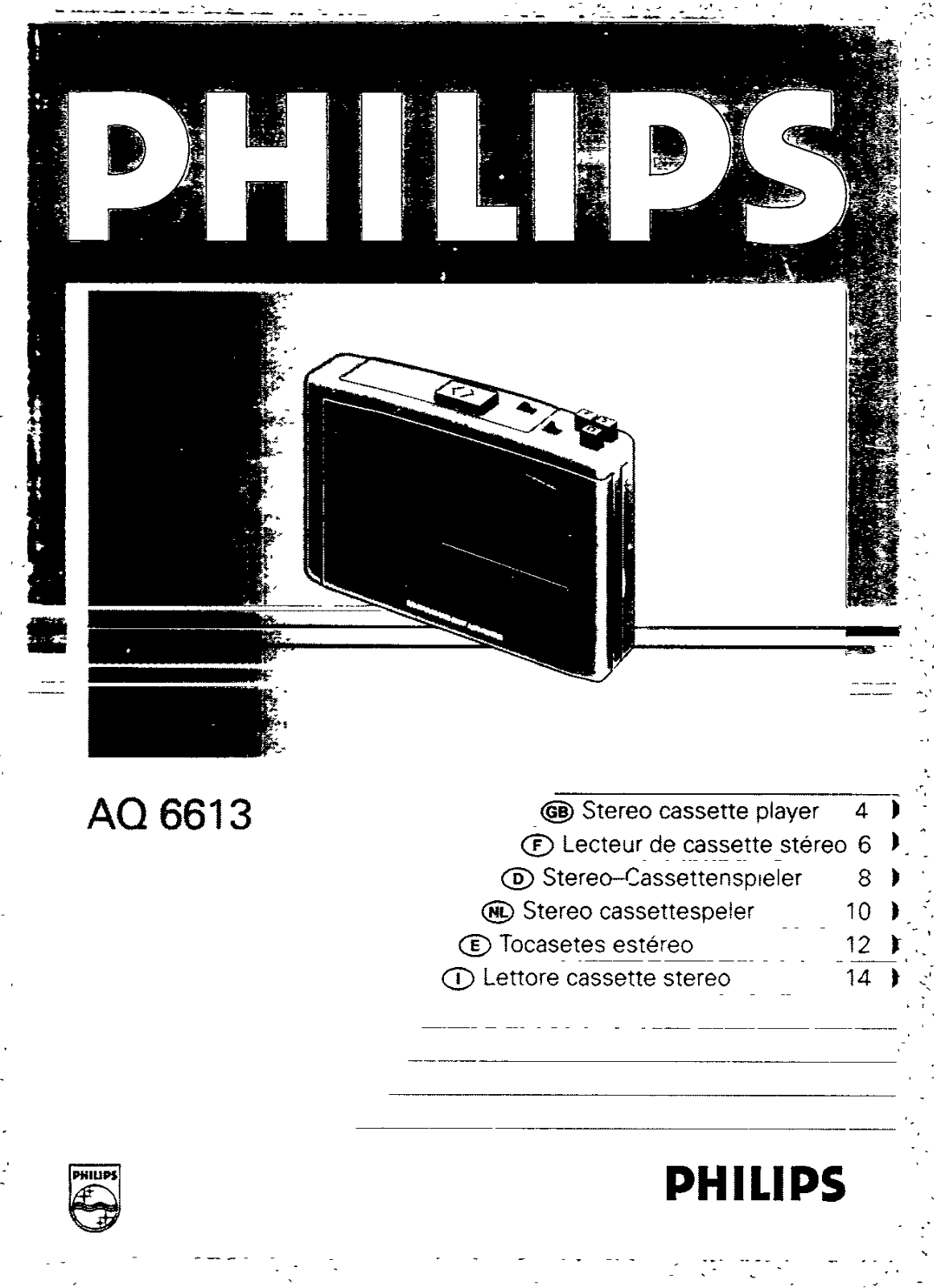 Philips AQ-6613 Owners Manual