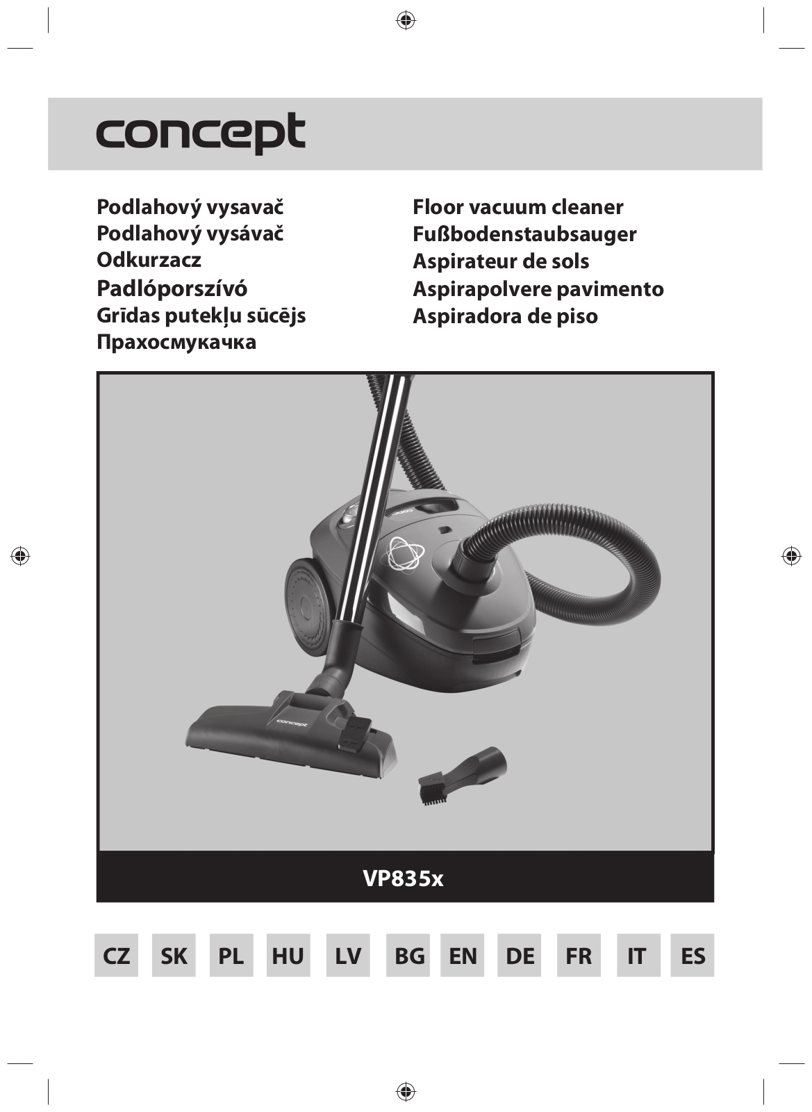 Concept VP8350, VP8351, VP8352 User Manual