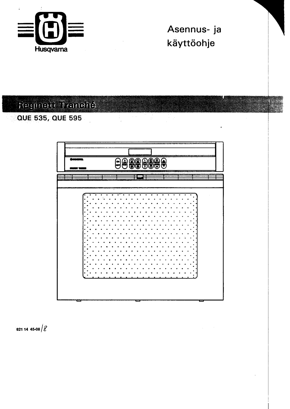 Husqvarna QUE595, QUE535 User Manual