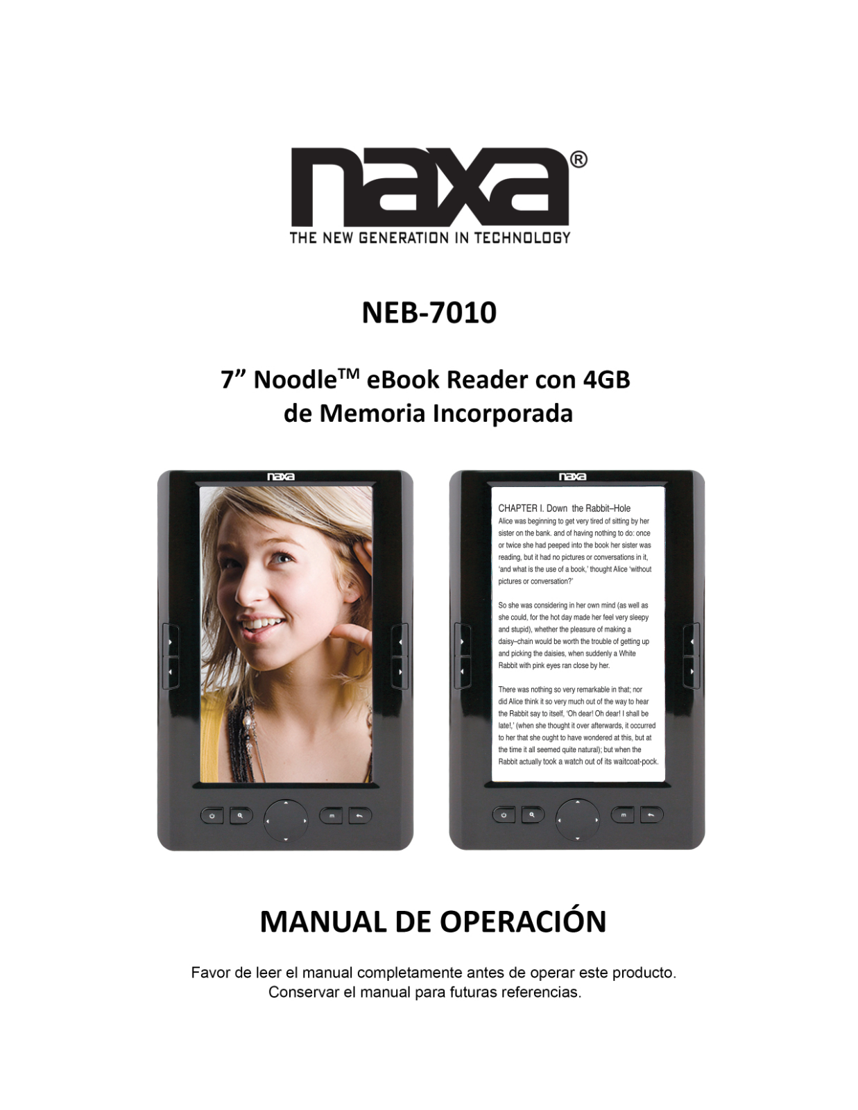 Naxa NEB-7010 Manual de Operación