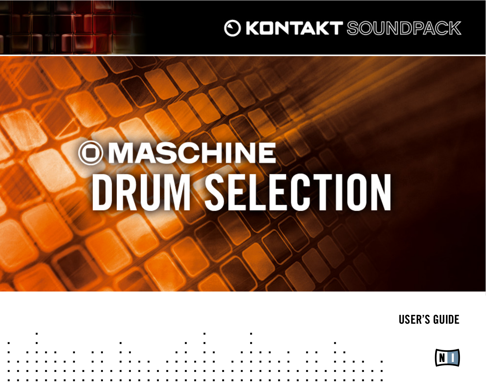 Native Instruments Maschine Drum Selection Operating Guide