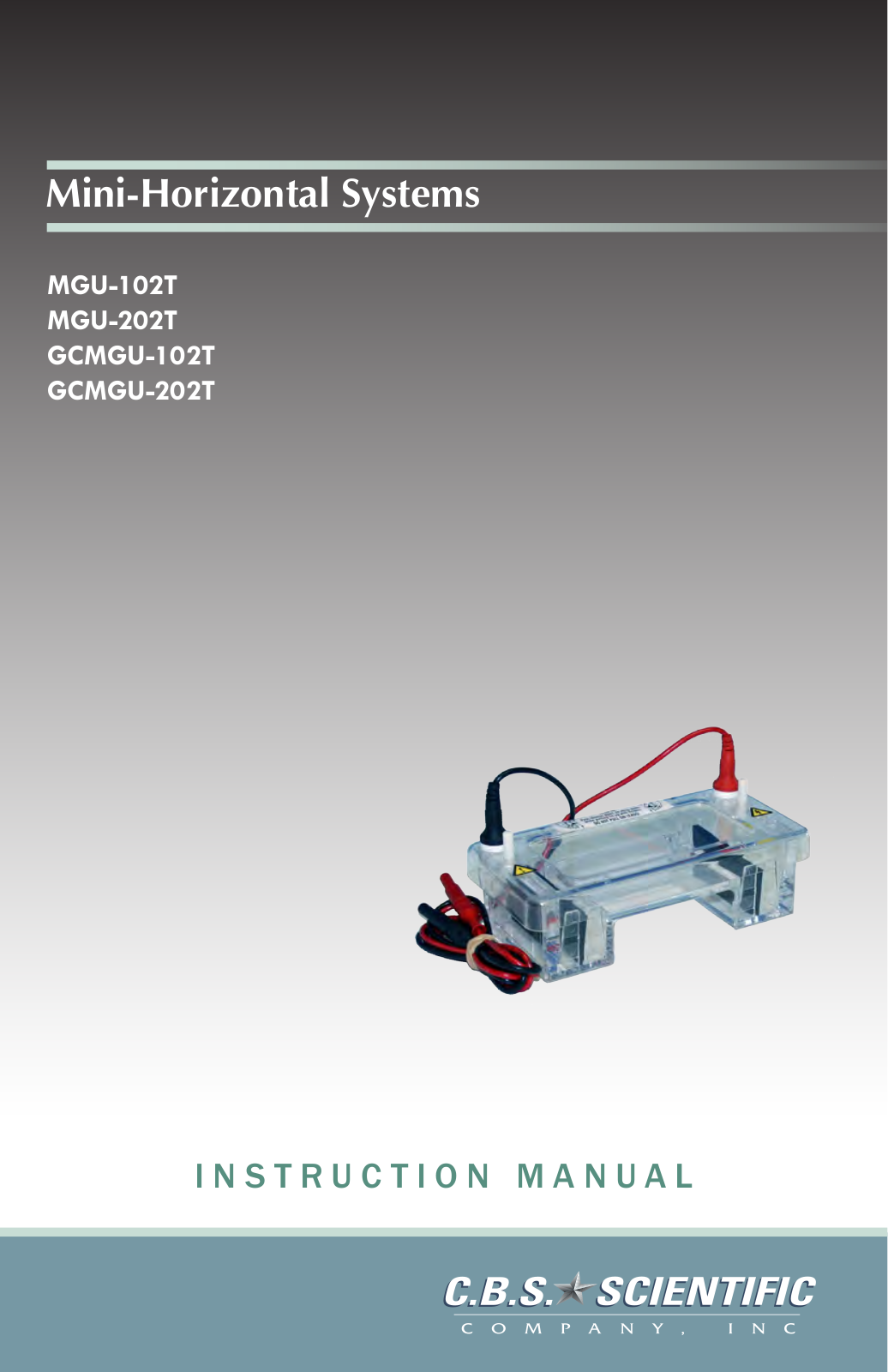 C.B.S. Scientific GCMGU-202T User Manual