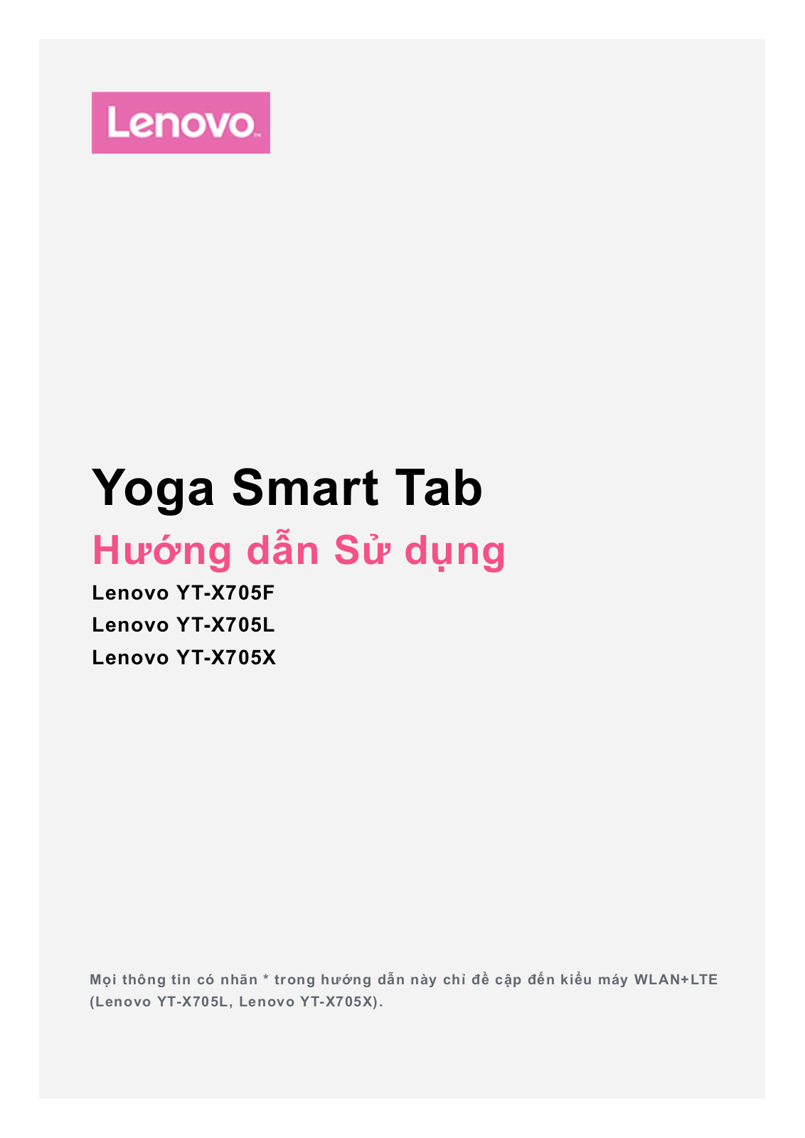 Lenovo Yoga Smart Tab User Guide