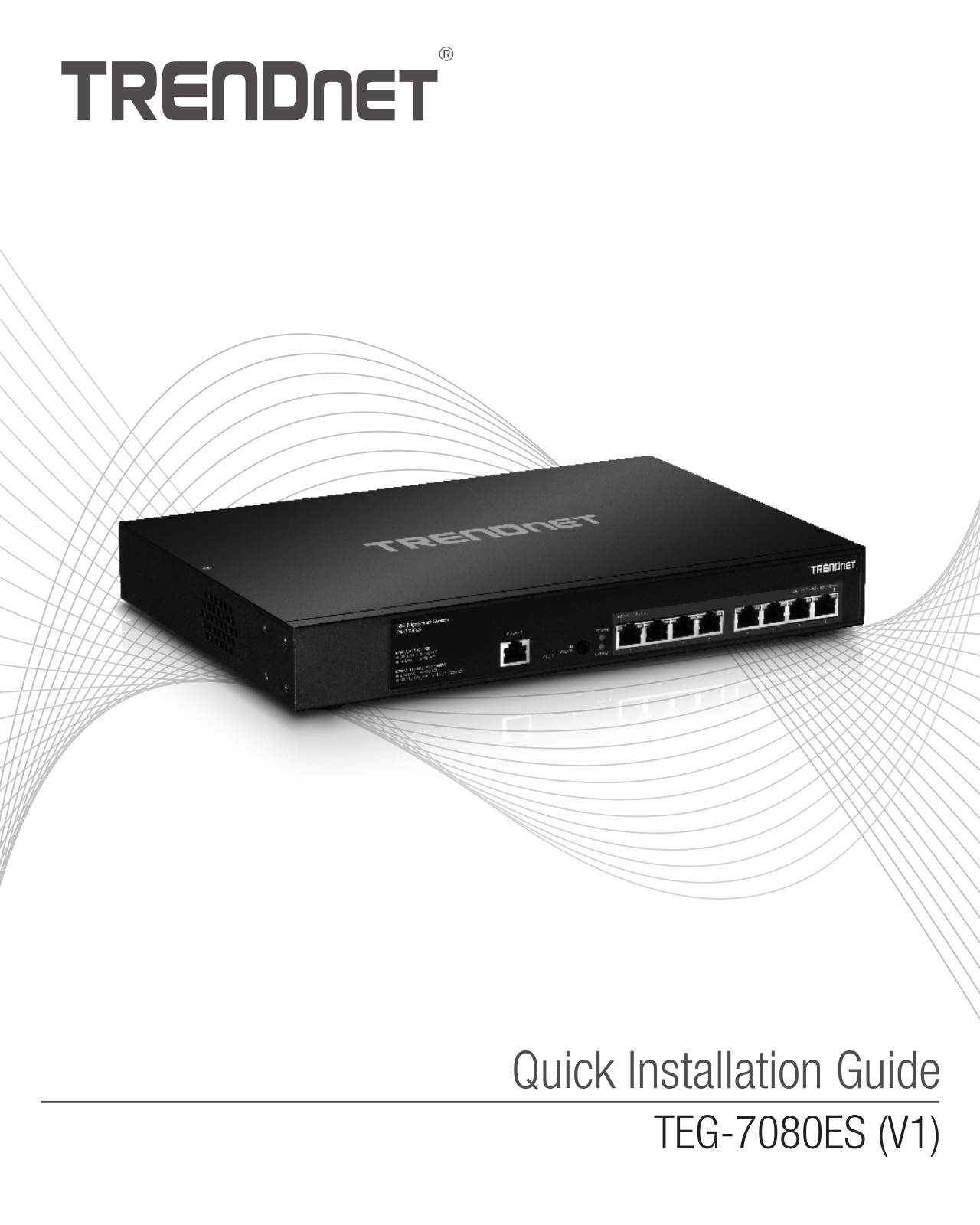 Trendnet TEG-7080ES Quick Installation Guide