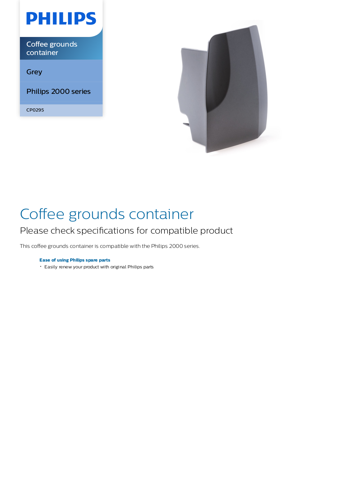Philips CP0295/01 leaflet - ManualMachine.com