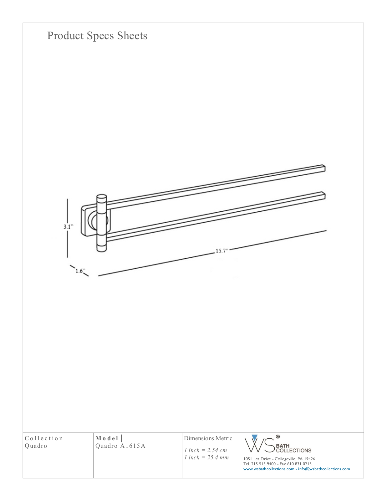 WS Bath Collections WSO3388 Specifications - ManualMachine.com