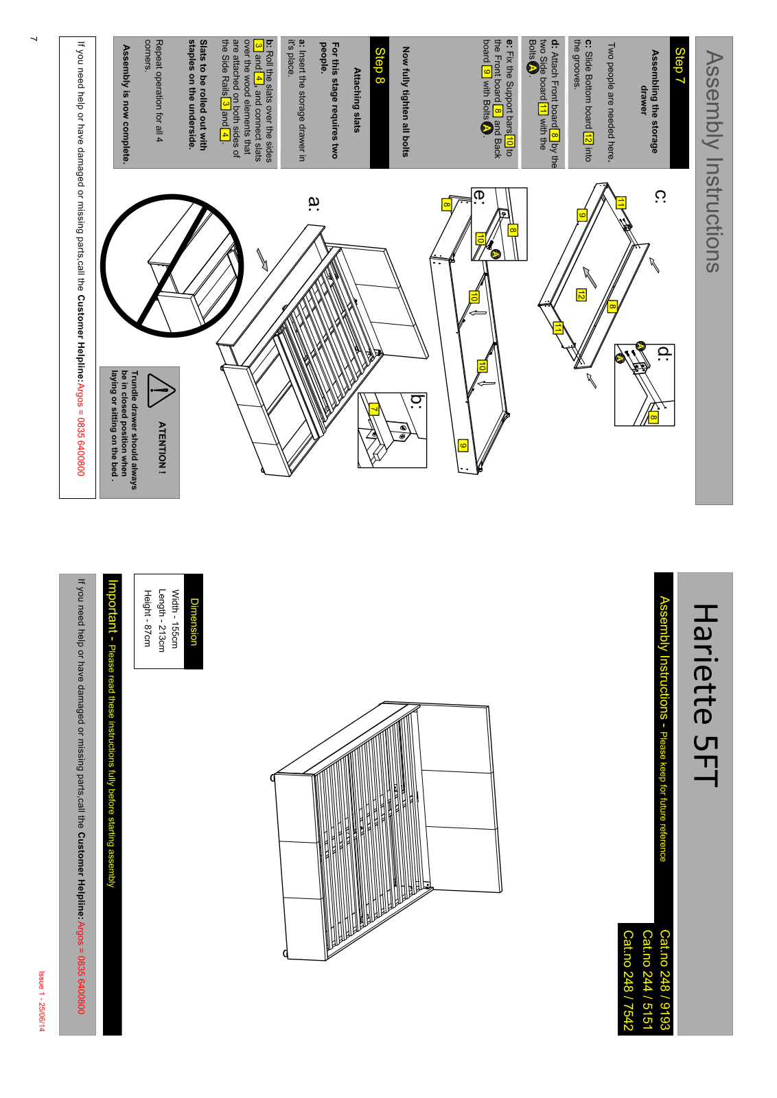 Hygena 2445151, 2487542, 2489193 Instruction manual