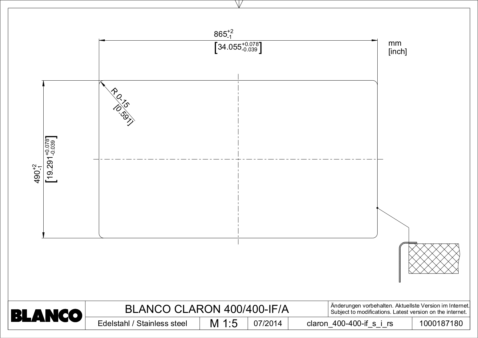 Blanco CLARON 400/400-IF/A User guide