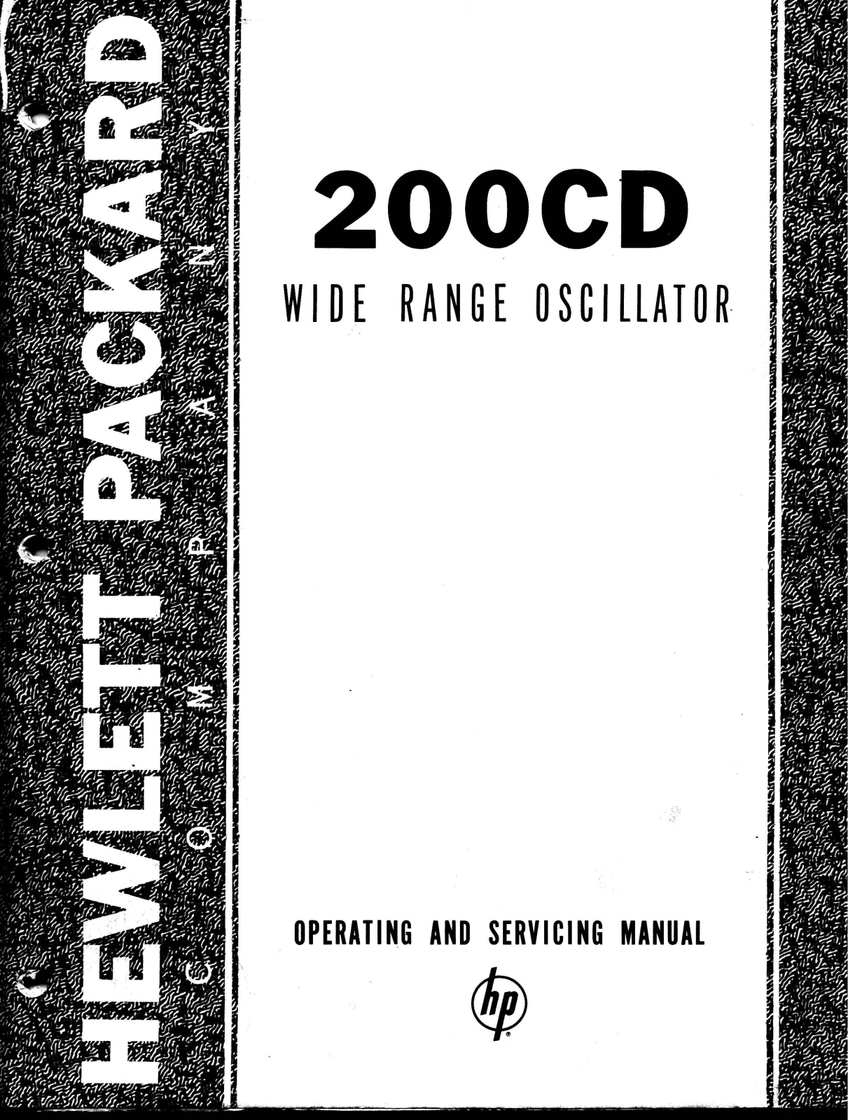 HP 200CD Service manual