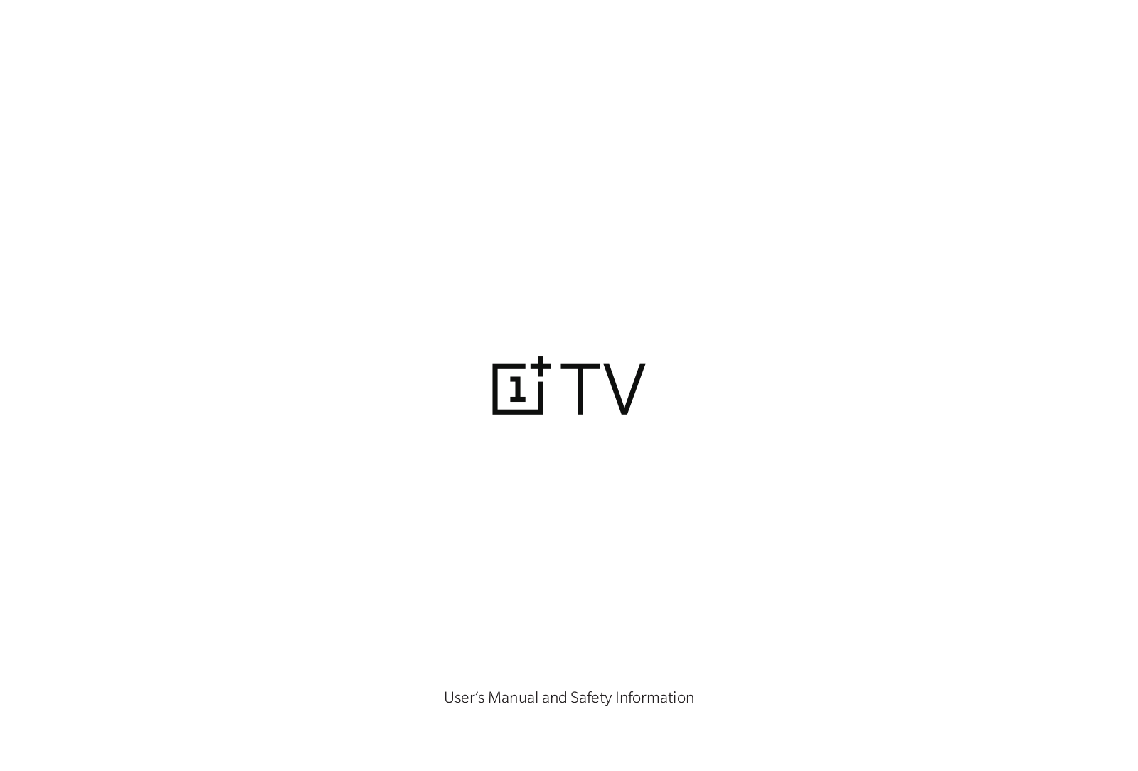 Oneplus TV 55 Q1 PRO, TV 55 Q1 User Manual