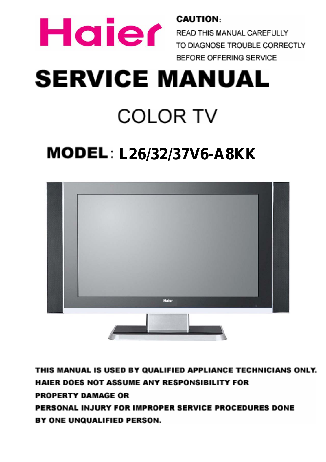 Haier L26V6, L32V6, L37V6 Schematic - ManualMachine.com