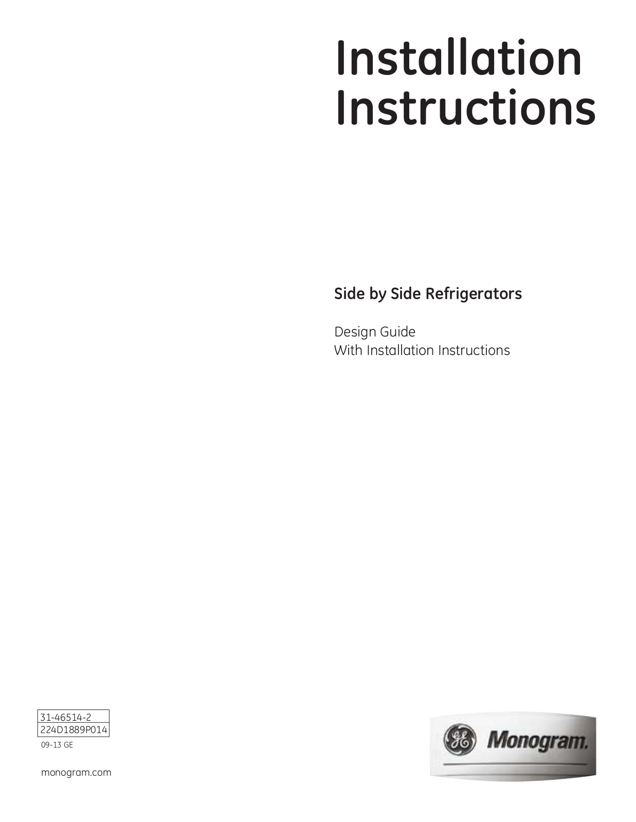 GE ZIS420NX User Manual