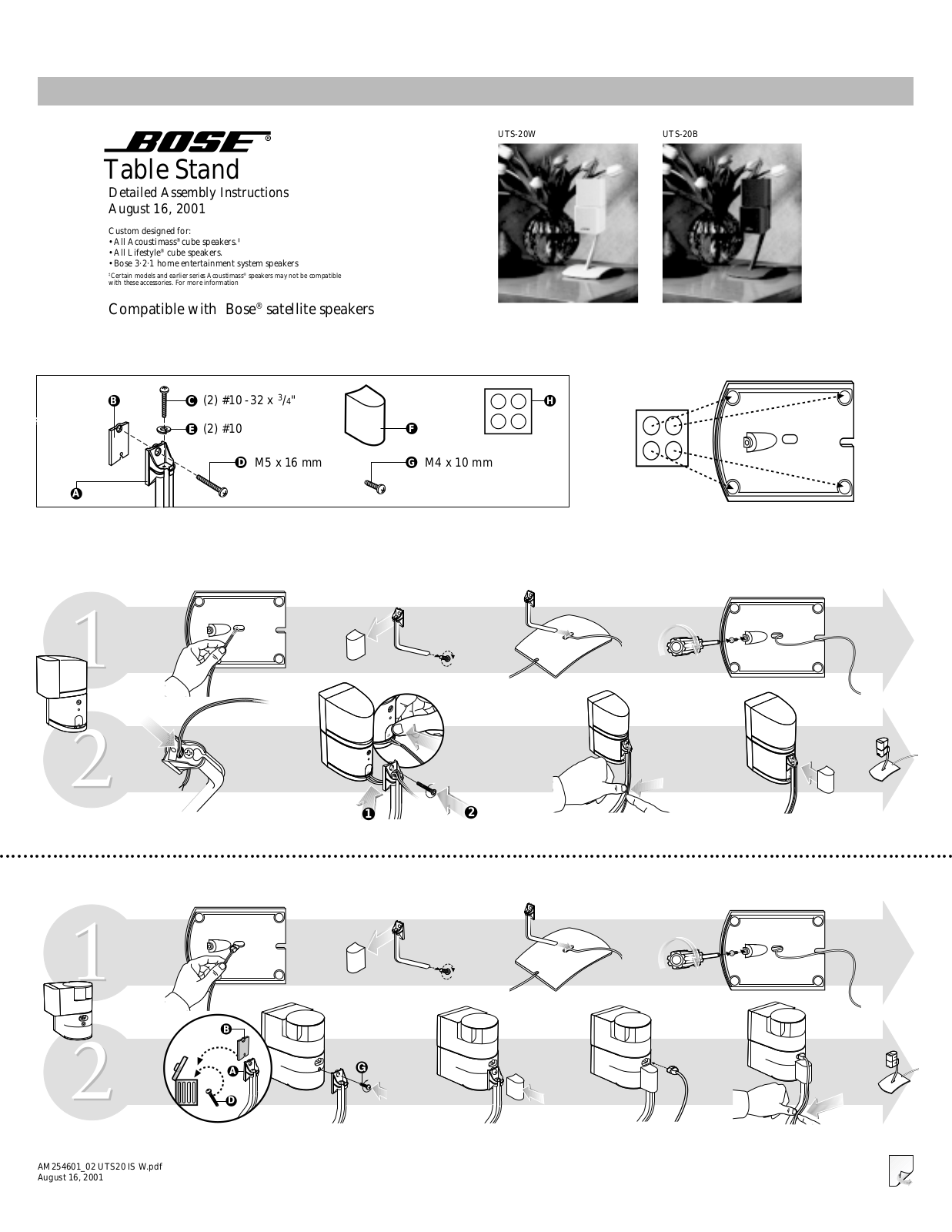 Bose UTS20BLK User Manual - ManualMachine.com