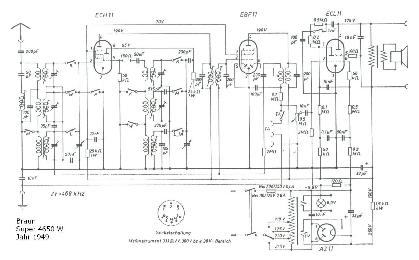 Braun 4650-W Schematic