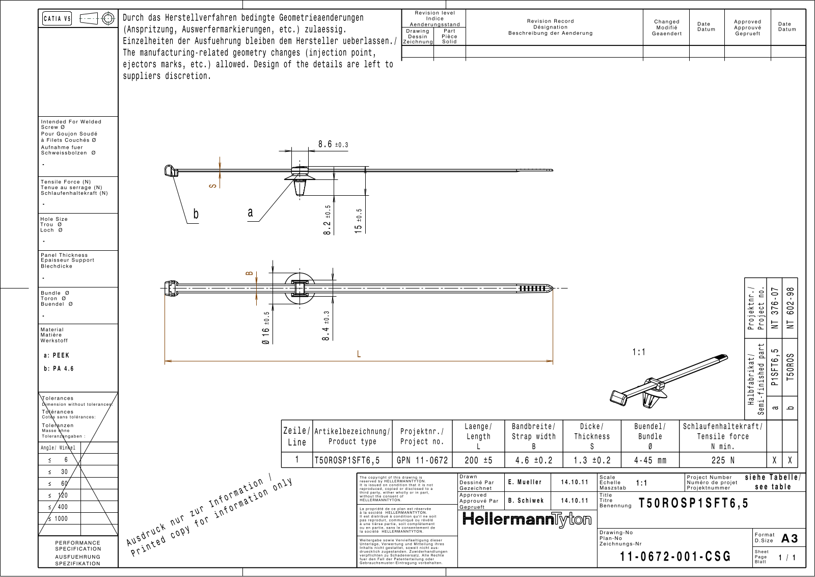 HellermannTyton TS0ROSP1 SFT6, 5 Reference Drawing - ManualMachine.com