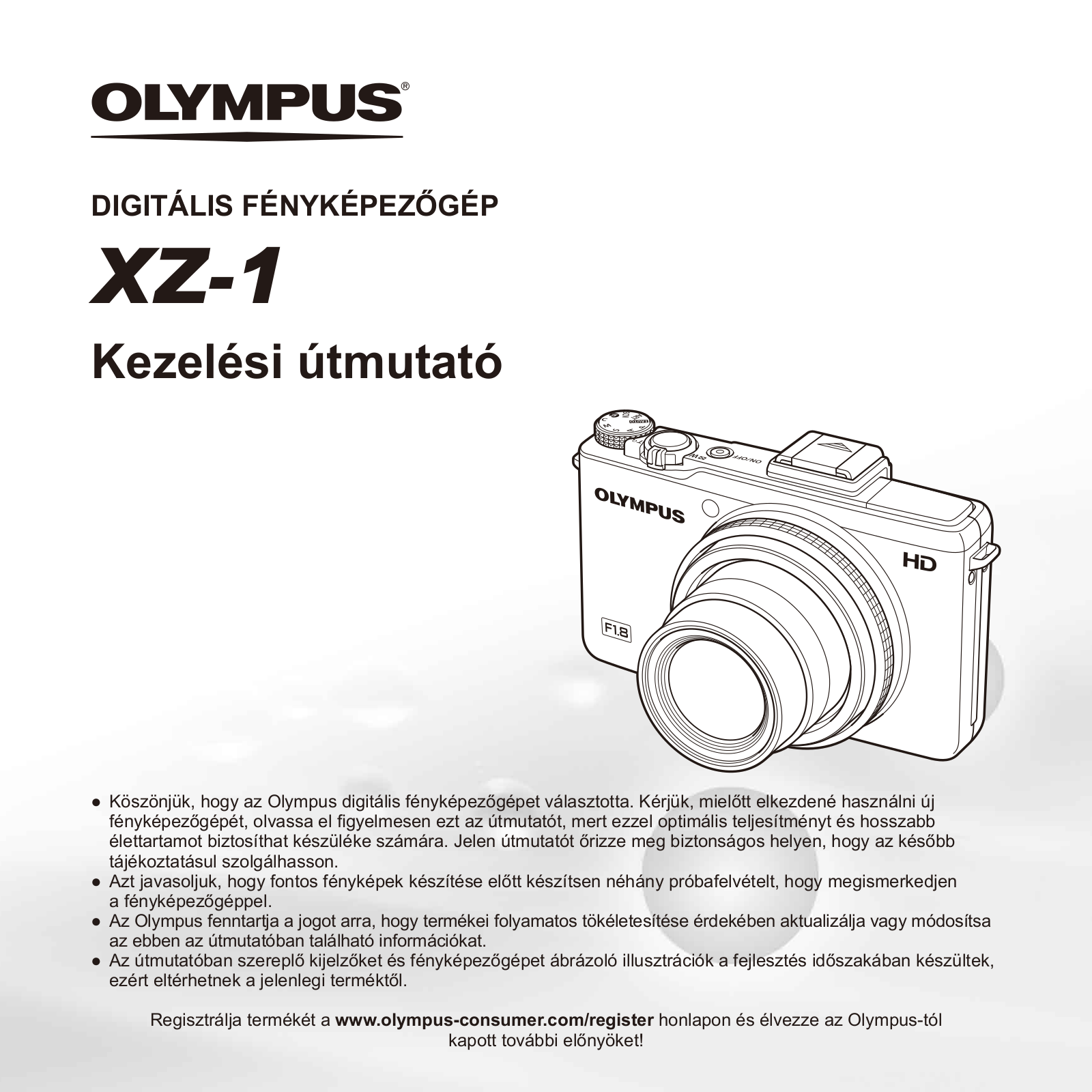 OLYMPUS XZ-1 User Manual