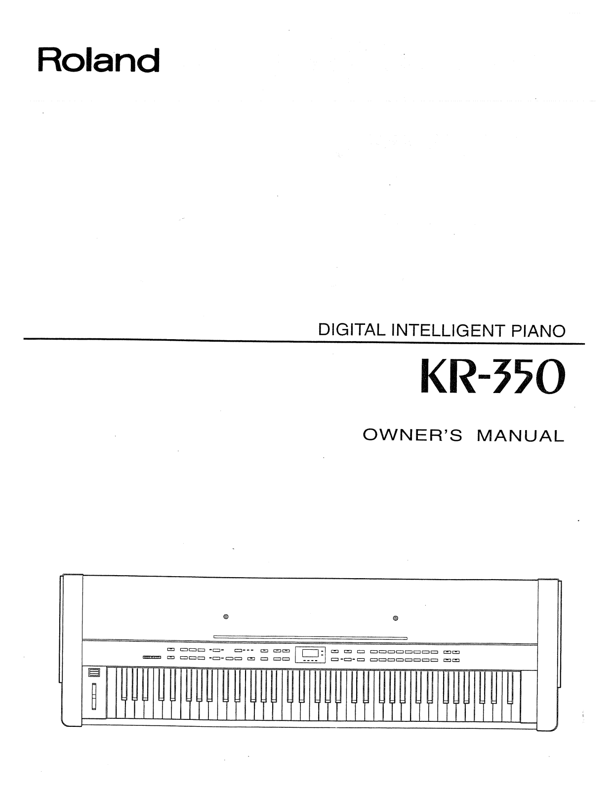 Roland KR 350 Service Manual