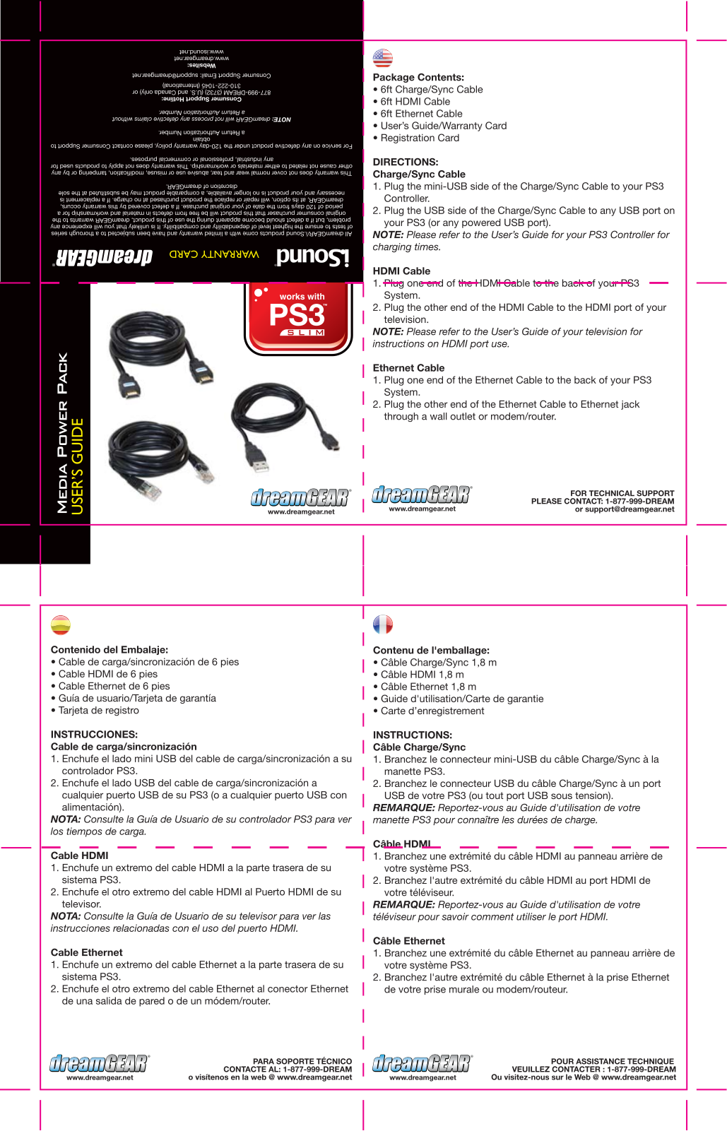 DREAMGEAR MEDIA POWER PACK User Manual