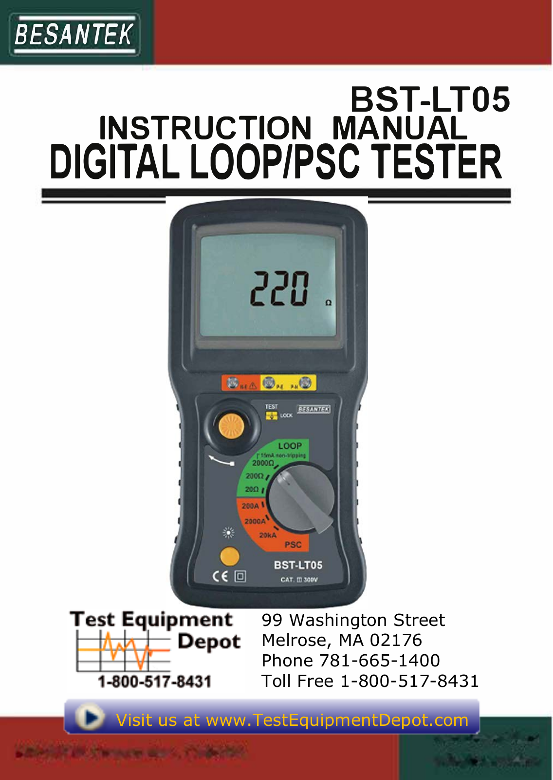 Besantek BST-LT05 Instruction Manual