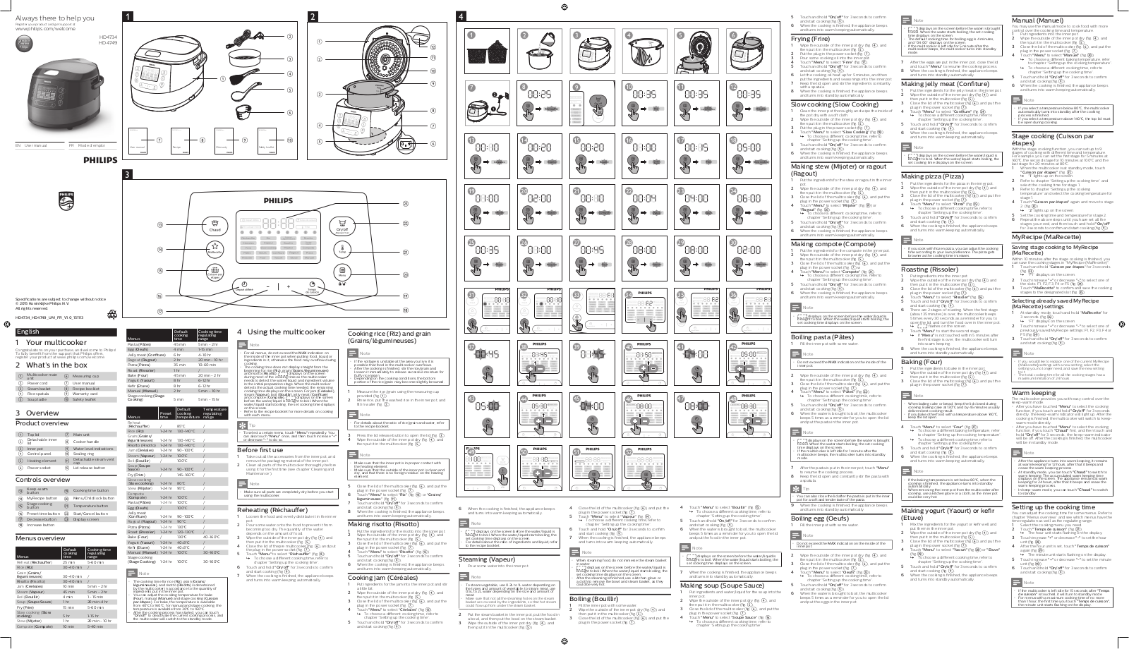 Philips HD4734, HD4749 User Manual