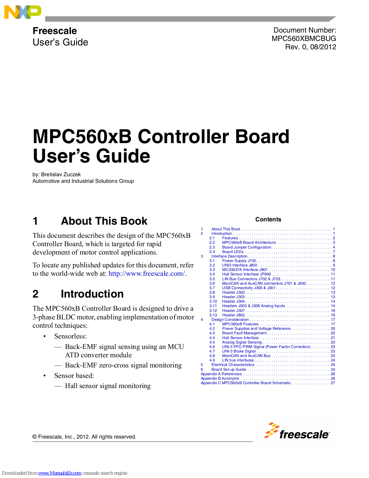 NXP Semiconductors MPC560xB User Manual