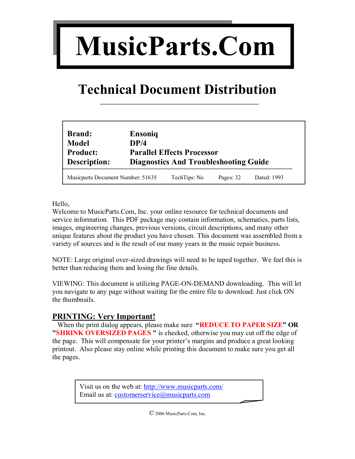 Ensoniq DP4 User Manual