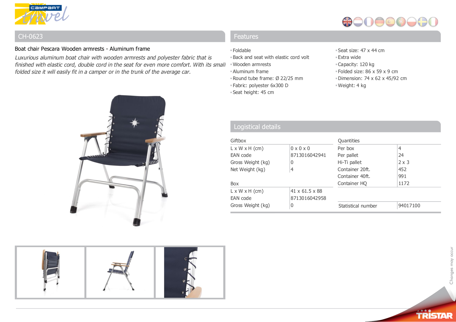 Tristar CH-0623 User Manual