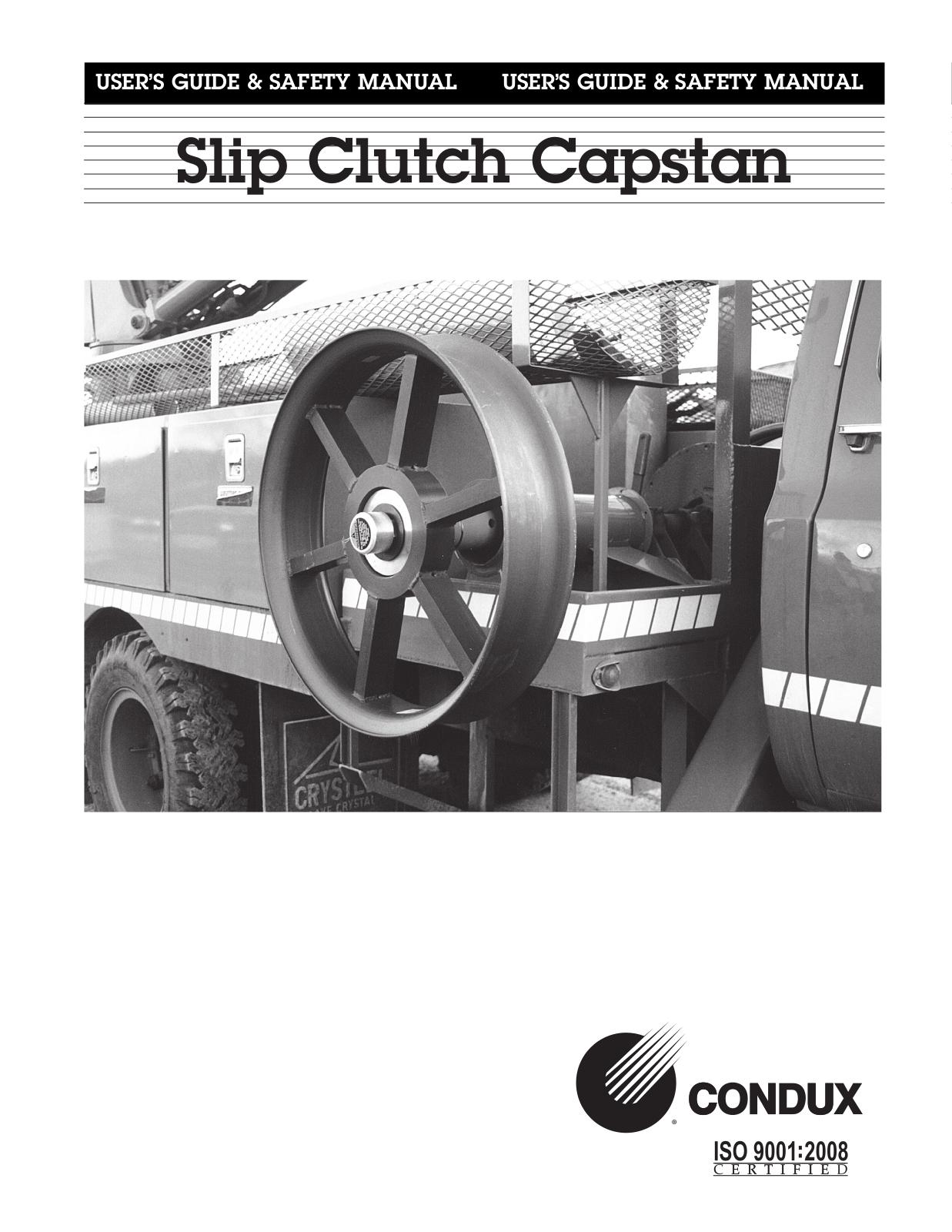 Condux Slip Clutch Capstan User Manual