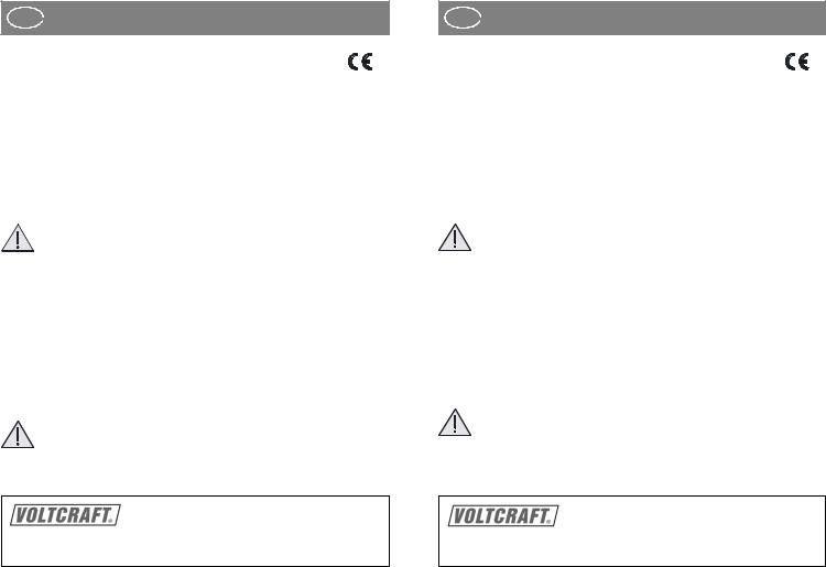 VOLTCRAFT 512038 Operation Manual