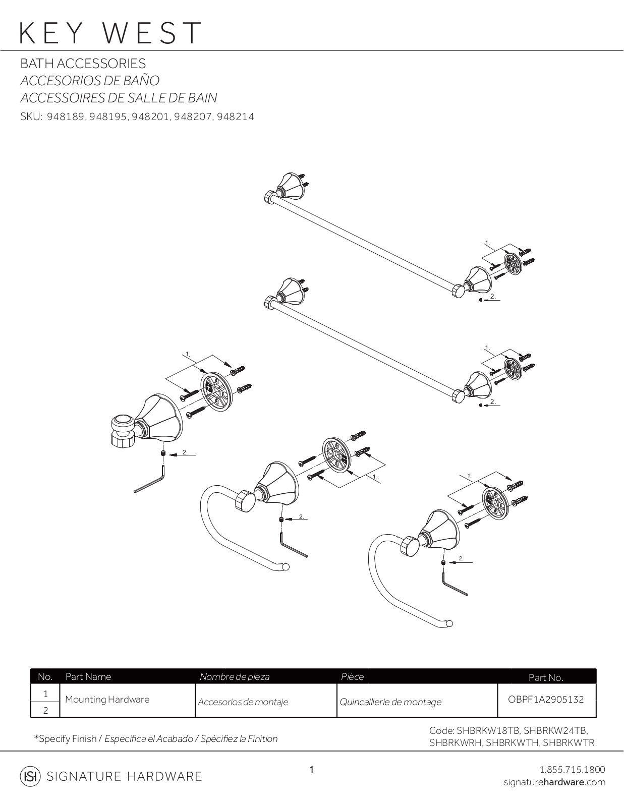 Signature Hardware SGRE1416 Specifications - ManualMachine.com