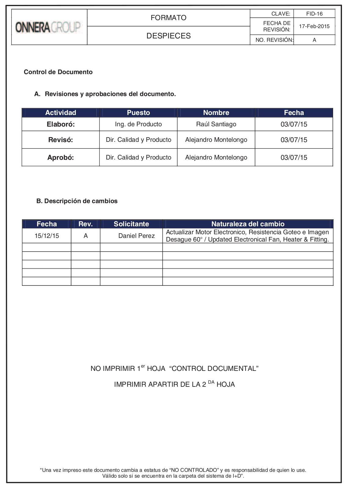 Fagor Commercial FMD-49 PARTS LIST