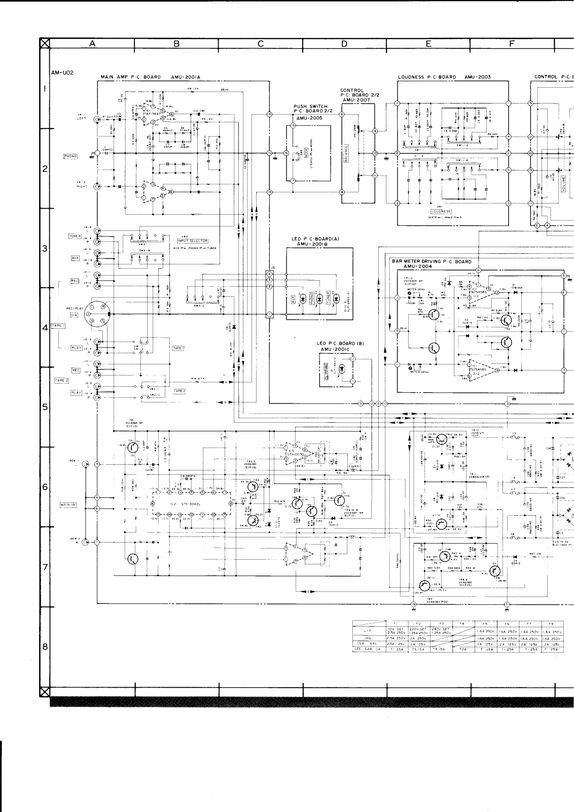 Akai AMU-2 Schematic