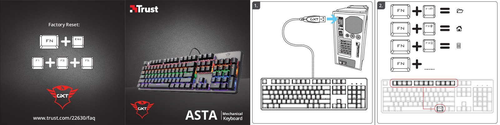 Trust 22630, GXT 865 ASTA Quick Installation Guide