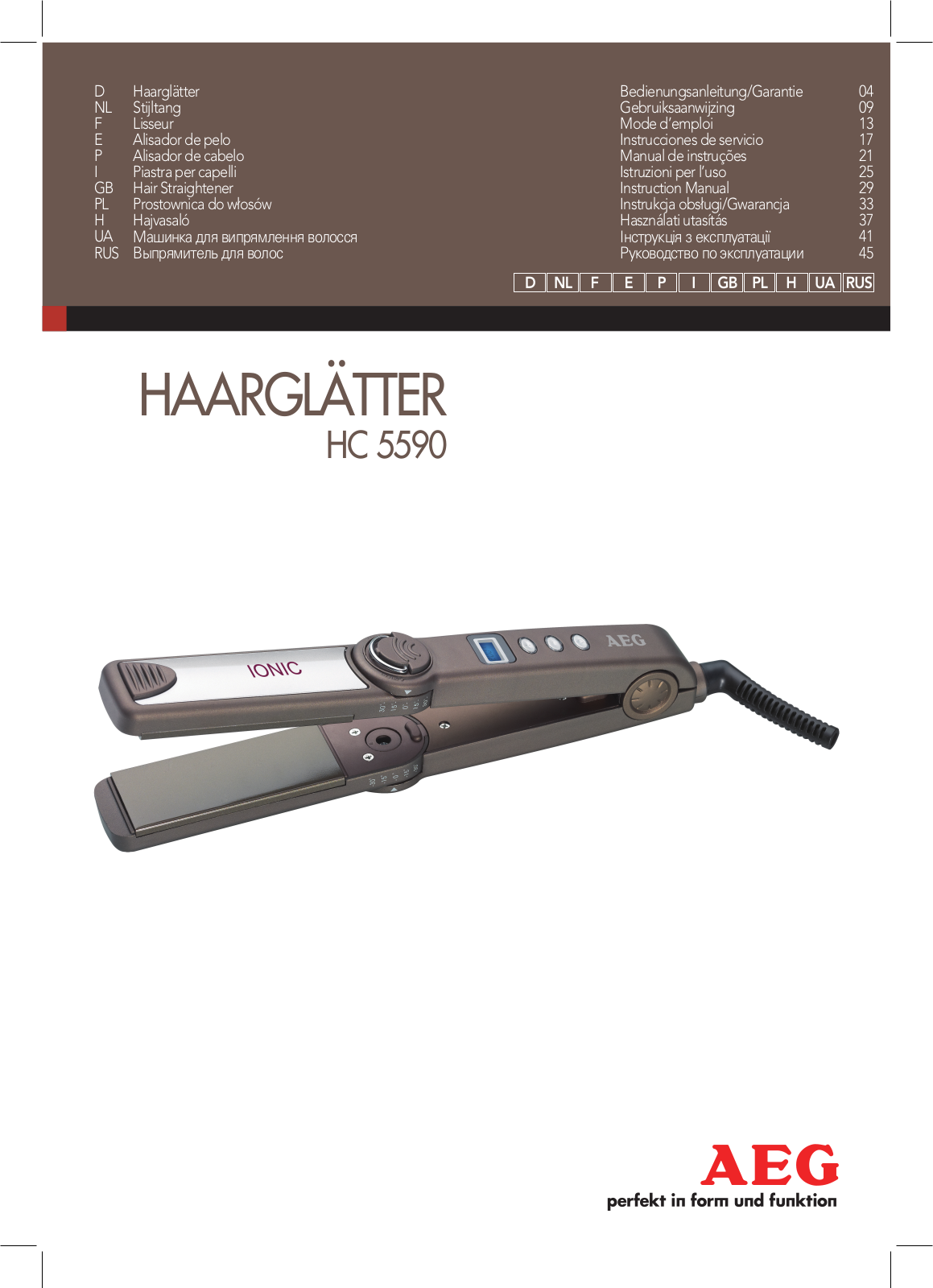 AEG HC 5590 User Manual