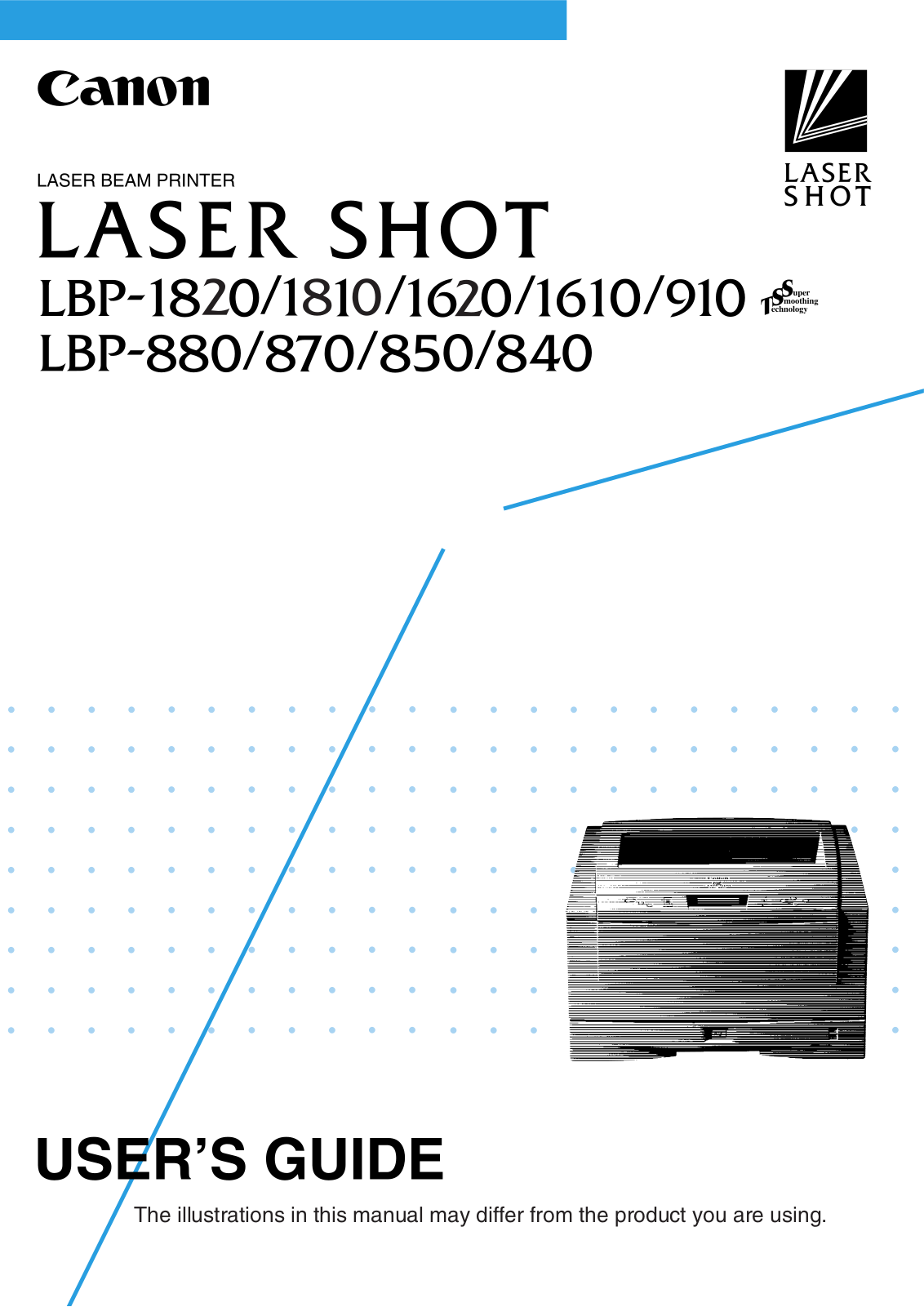 Canon LBP-1820, LBP-1810, LBP-1620, LBP-1610, LBP-910 User's Guide