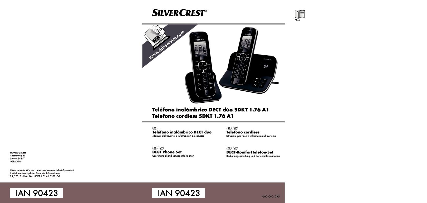 Silvercrest SDKT 1.76 A1 User Manual