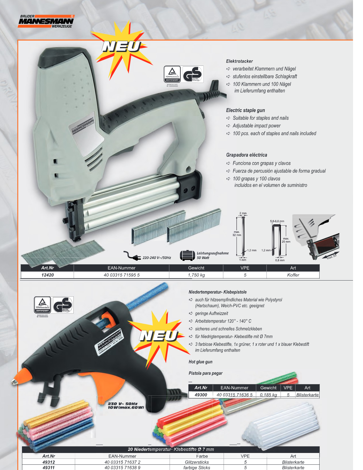 Mannesmann M12420 User Manual