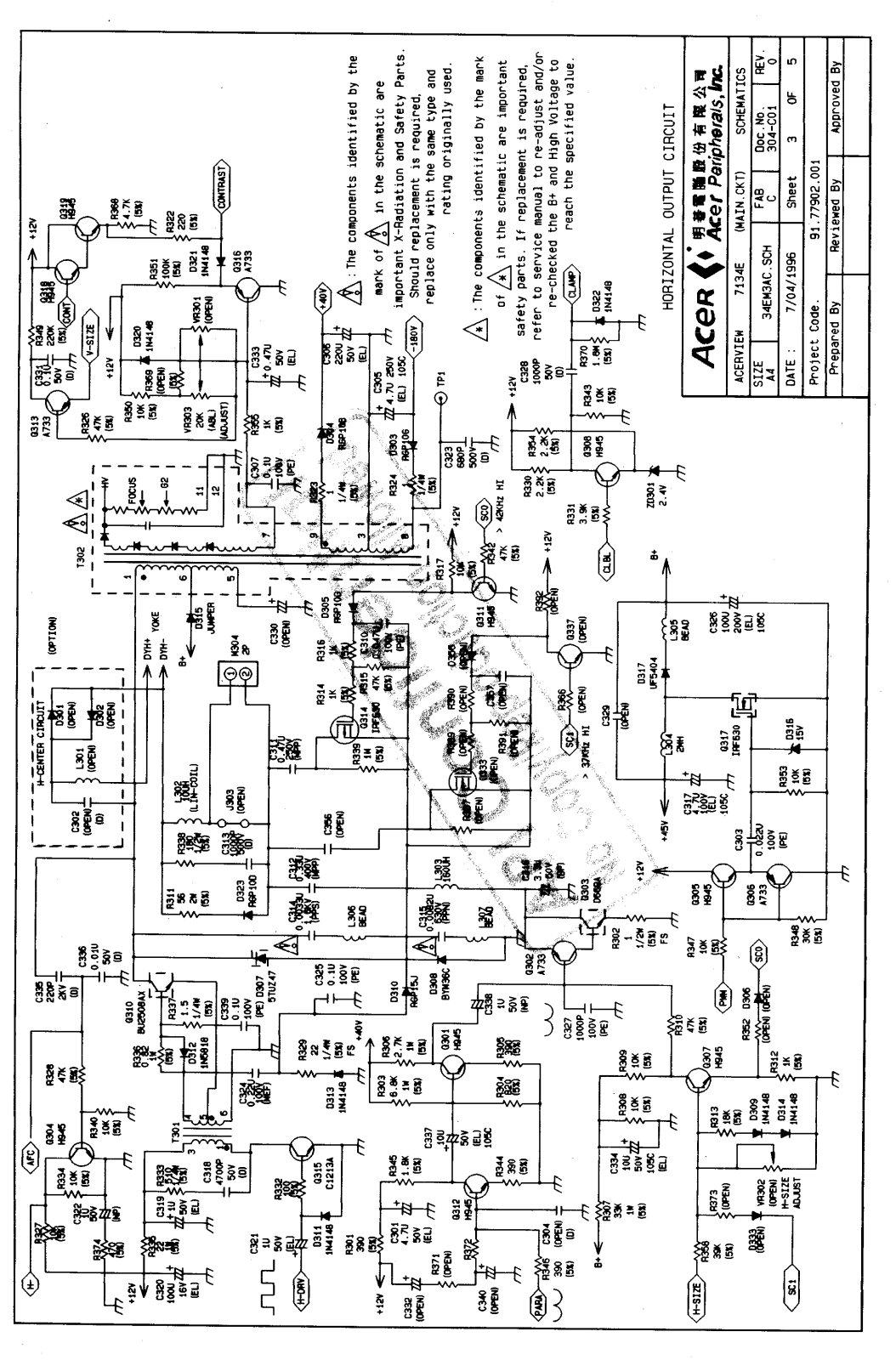 Acer 34EL Schematic