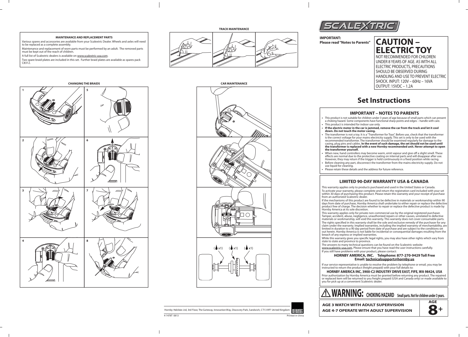 Scalextric G1100KF Instruction manual