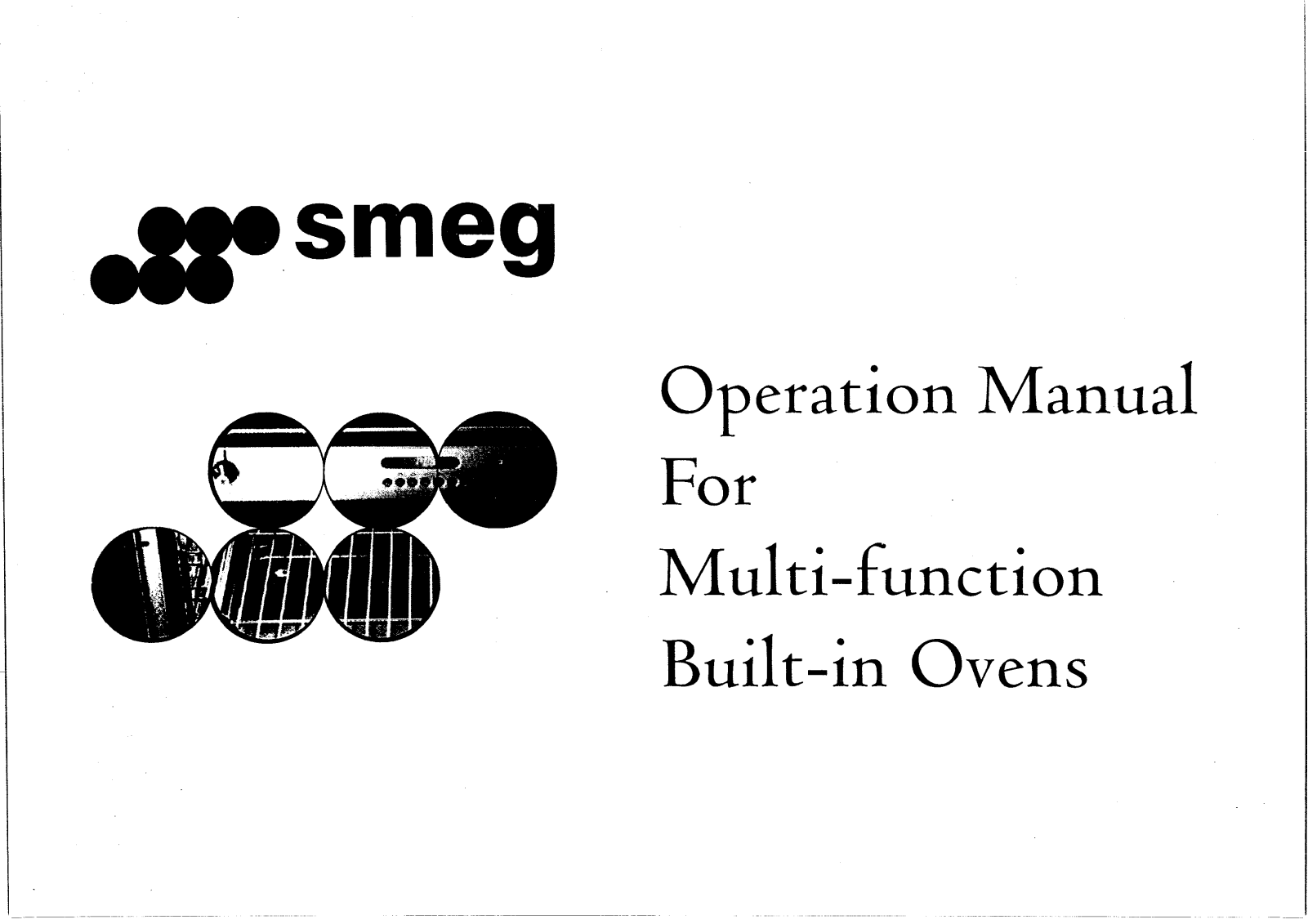 Smeg Multi-Function Built-In Oven User Manual