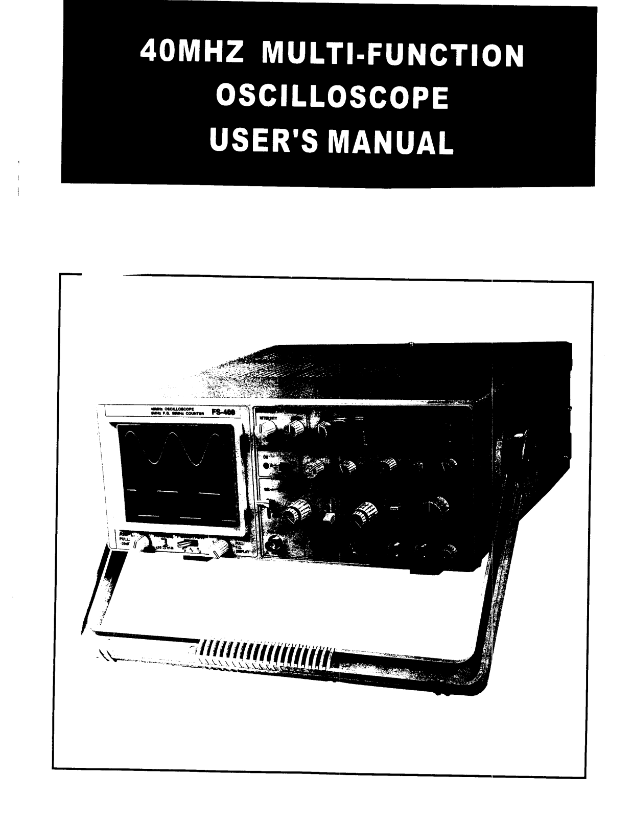 Omega Products FS-404 Installation  Manual