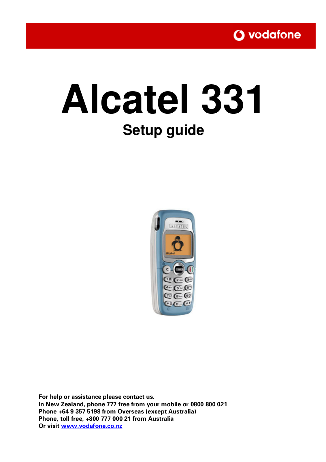 Alcatel 331 User Manual