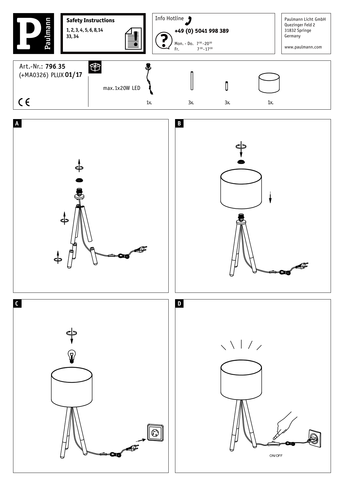 Paulmann 796.35 User Manual - ManualMachine.com