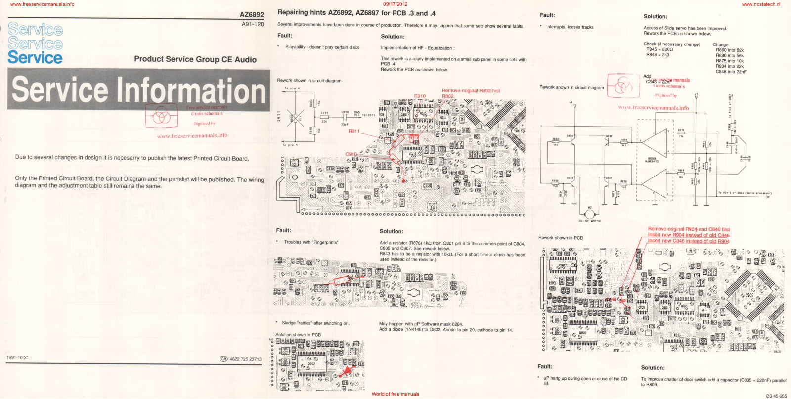 Philips AZ6892 service manual