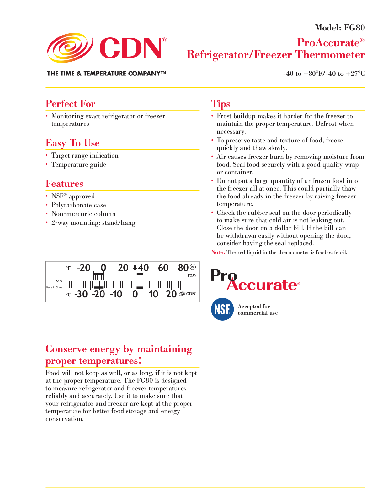 CDN FG80 User Manual