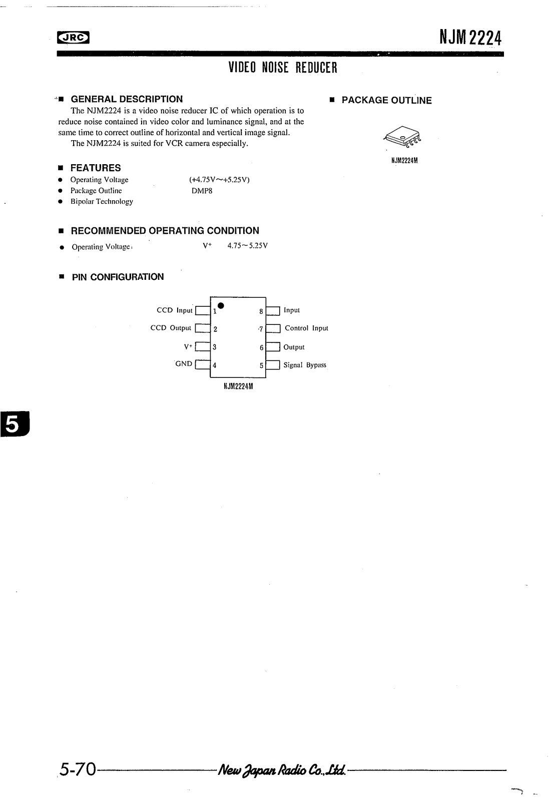 JRC NJM2224M Datasheet