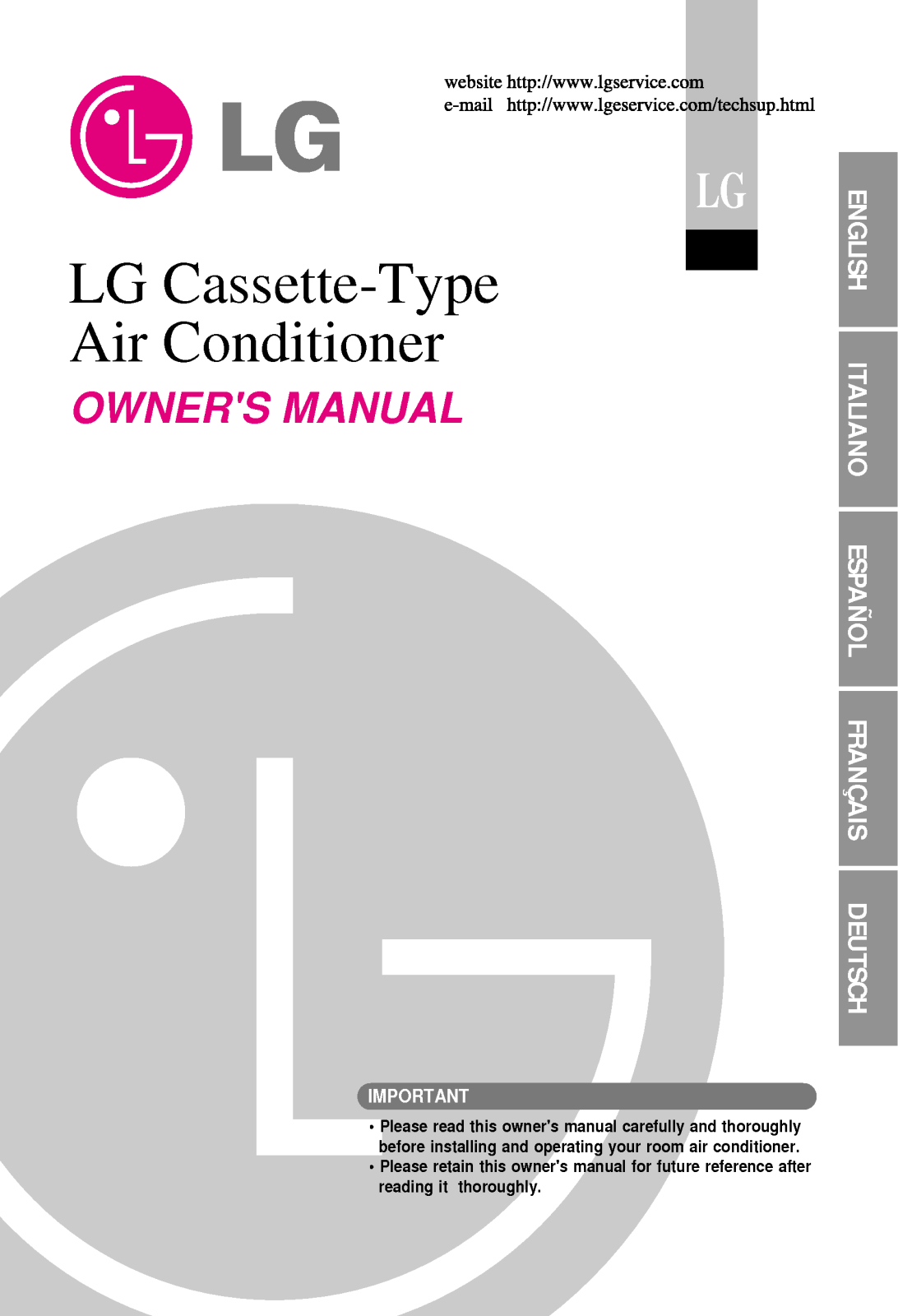 LG UU30AR, UU18AF UEA, UT48ACP NDA, UU48AC UHA, UT18ACP NEA User Manual