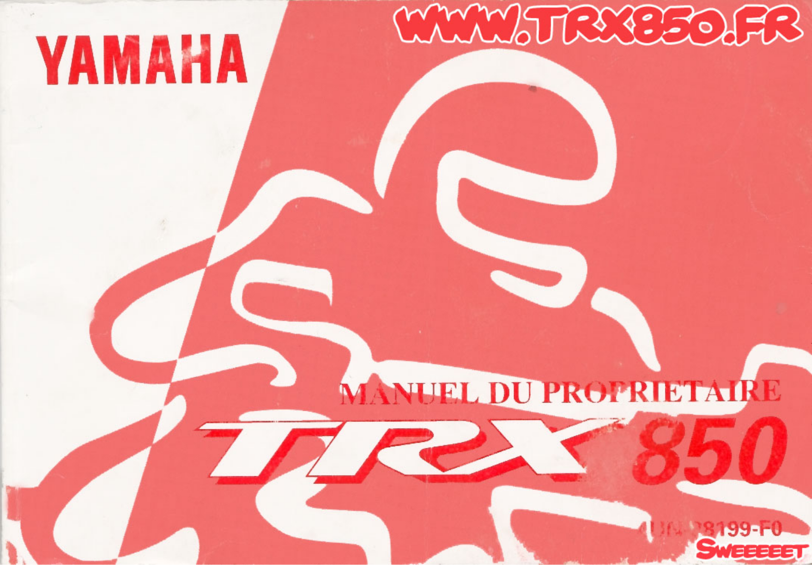Yamaha TRX 850 Owner's Manual