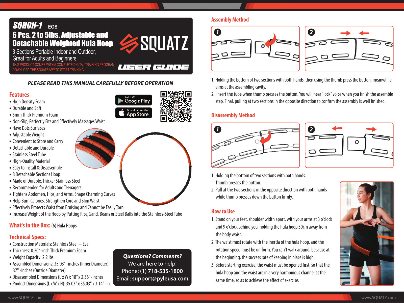 SQUATZ SQHOH-1 User guide - ManualMachine.com